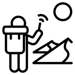 Taking Picture While Hiking 