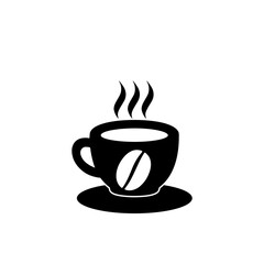 Coffee cup icon isolated on white background