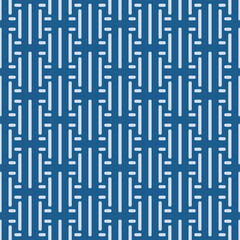 Japanese Stripe Weave Vector Seamless Pattern