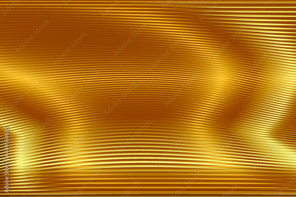 Poster gold luxury 3d abstract vector background. ornamental flowing swirl shapes background. textured geom