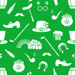 Vector Pattern St. Patrick's Day Ireland Irish