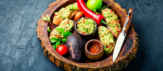 Guacamole,cold mexican appetizer