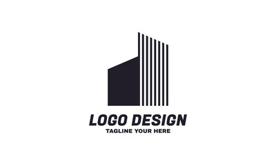 stock vector real estate  logo design symbol