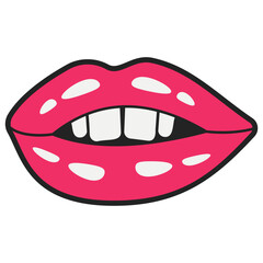 Woman Mouth Sticker 