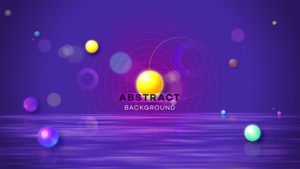 Modern abstract vector background. Abstract geometric liquid neon glow illustration