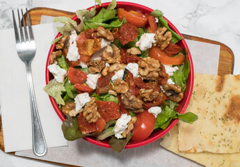 Mixed salad in a bowl