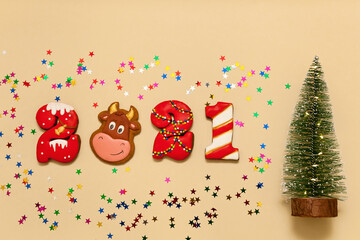 Gingerbread in the form of numbers