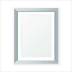Obraz premium Realistic picture frame isolated on white background. Eps10 vector illustration.