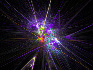 Fototapeta premium surreal futuristic digital 3d design art abstract background fractal illustration for meditation and decoration wallpaper 