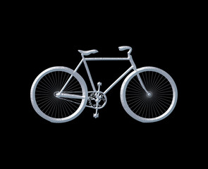 Fototapeta na wymiar Bicyclist cycle bike Logo Icon Limestone Stone Sedimentary Rock Curving illustration