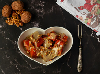 Pumpkin dessert with Walnut and tahini