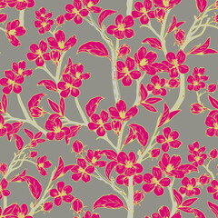 seamless pattern flora print
