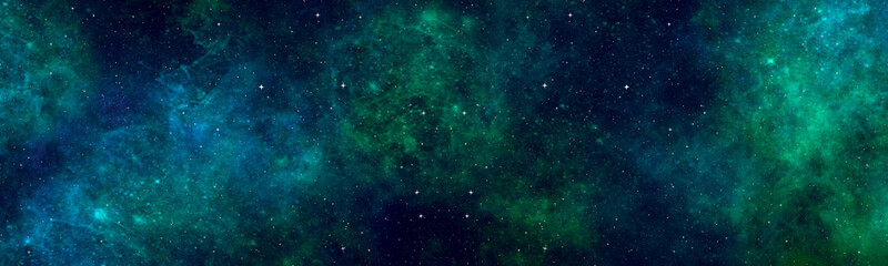 Obraz na płótnie Canvas Star field background banner . Glow swirls night sky. Banner
