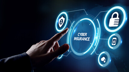 Cyber security data protection business technology privacy concept. Cyber insurance