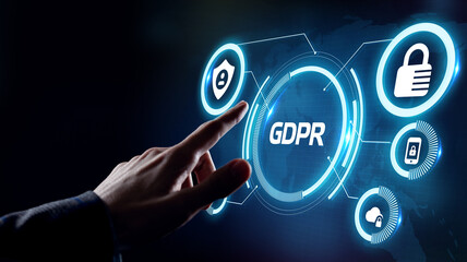 Business, Technology, Internet and network concept. GDPR General Data Protection Regulation.