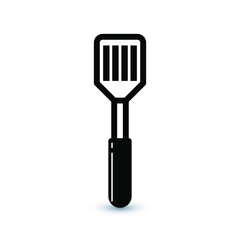 Kitchen flipper icon. Vector of kitchenware and shovel icon. Eps 10 vector illustration.