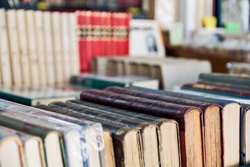 Libri usati in un mercatino in Spagna. Libreria