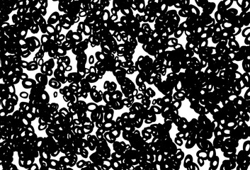 Black and white vector pattern with spheres.