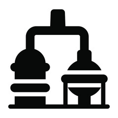 
An editable solid icon of oil refinery, download in premium quality
