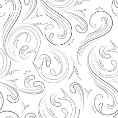 seamless pattern of monograms, element for textiles, paper, interior, raster copy