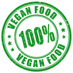 Vegan food rubber stamp