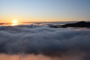 Sea of clouds in early morning