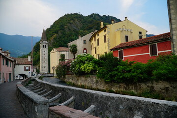 Fototapeta premium Vittorio Veneto is a city and comune situated in the Province of Treviso, in the region of Veneto, Italy, in the northeast of the Italian peninsula, between the Piave and the Livenza rivers.