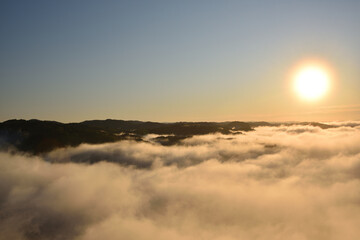 Sea of clouds in early morning
