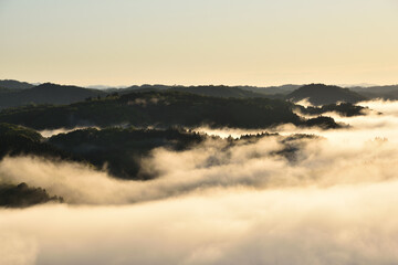 Sea of clouds in early morning