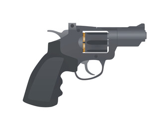 Grey shot gun. vector illustration