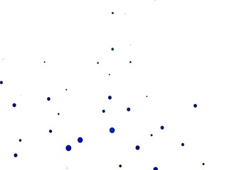 Light Blue, Green vector backdrop with dots.