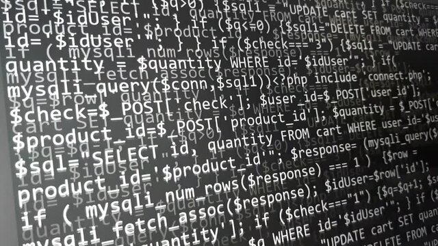 Programming code abstract technology background of software developer