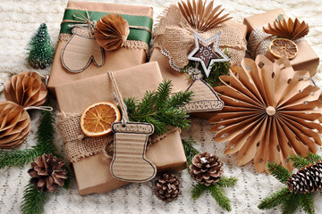creative diy gift boxes and paper decors for Christmas