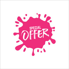 splash Special offer vector tag