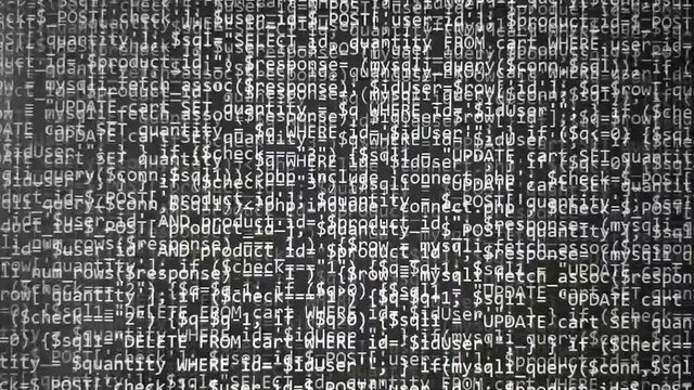 Programming code abstract technology background of software developer