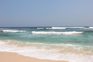 waves on the beach