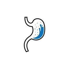 stomach care icon designs concept