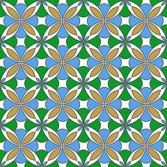 Seamless pattern with flowers