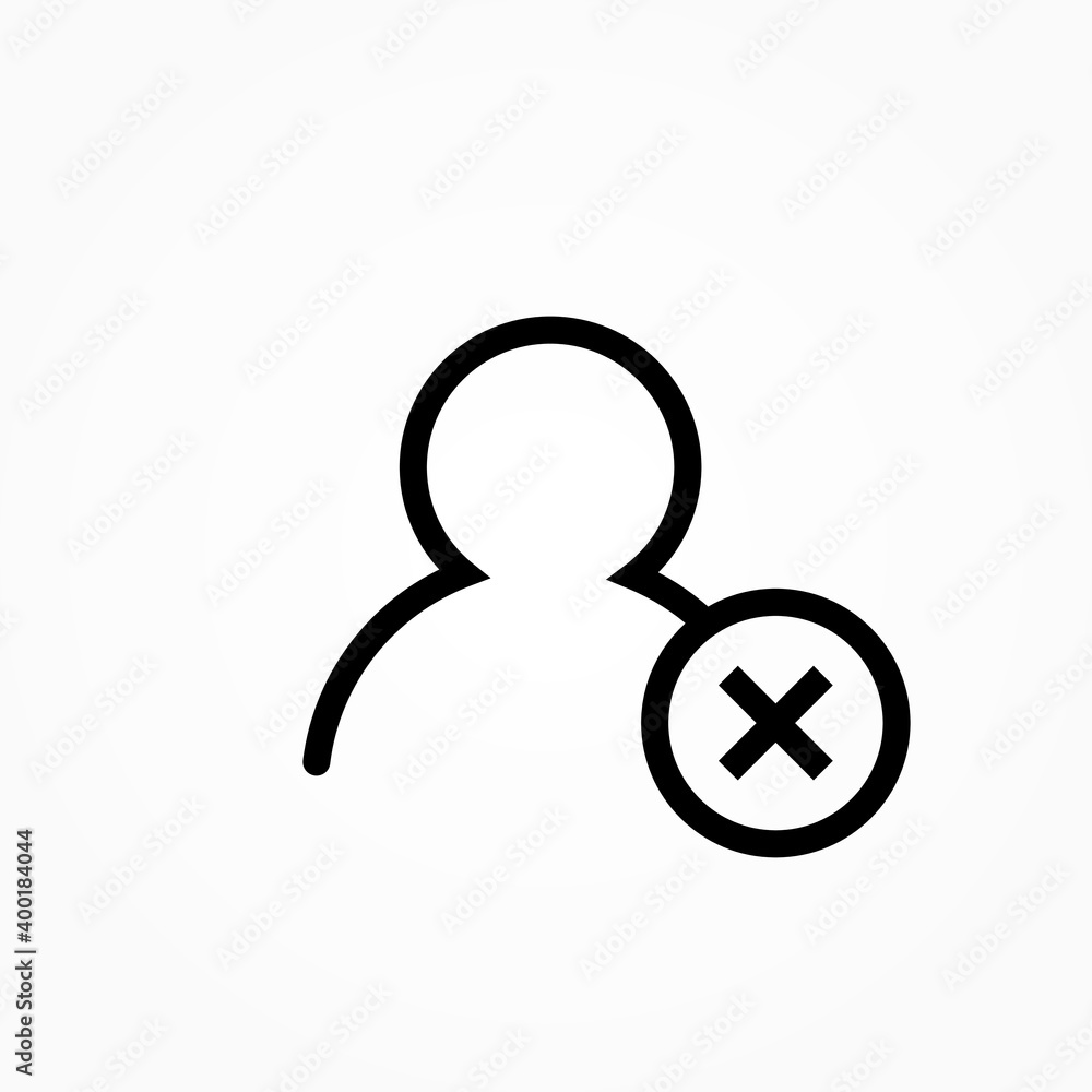 Poster delete, close user icon