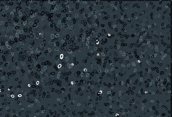 Dark BLUE vector template with circles.