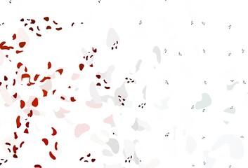 Naklejka premium Light Red vector backdrop with abstract shapes.