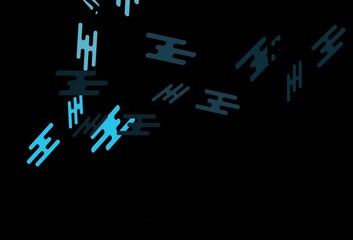 Dark BLUE vector template with repeated sticks.