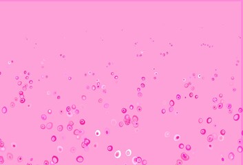 Light Pink vector texture with disks.