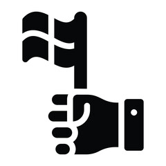 
Flag glyph icon 
