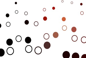 Light Red vector texture with disks.