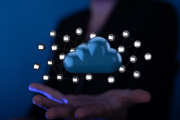 Ui of Cloud Computing Technology Internet Storage Network Concept