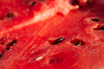 cutaway watermelon close-up