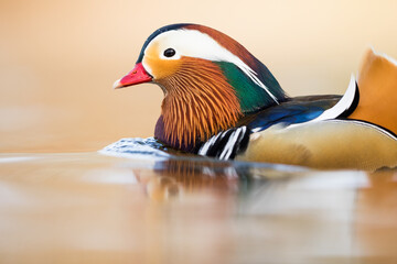 Mandarin Duck - Mandarinente - Aix galericulata, Germany (Baden-Württemberg), adult, male