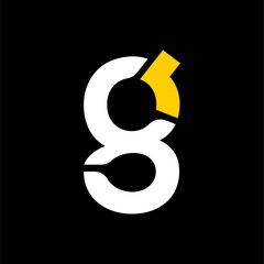 simple typography fg vector logo