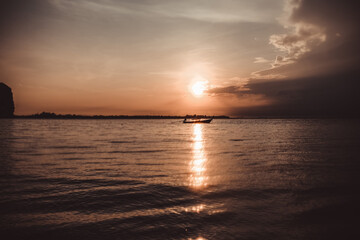 The atmosphere at Railay, Krabi, Thailand is quiet on less touristy days.